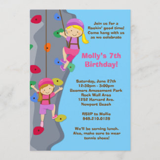 Invitación de la fiesta de cumpleaños de la pared