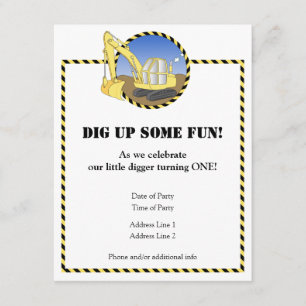 Invitación de la fiesta de cumpleaños de la zona