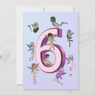 Invitación de la fiesta de cumpleaños de las hadas