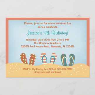 Invitación de la fiesta de cumpleaños de los
