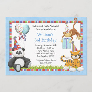Invitación de la fiesta de cumpleaños de los