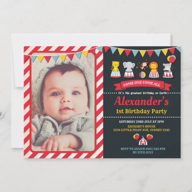 Invitación de la fiesta de cumpleaños de los