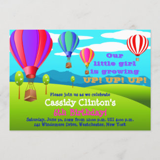 Invitación de la fiesta de cumpleaños de los
