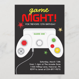Invitación de la fiesta de cumpleaños de los