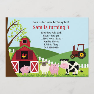 Invitación de la fiesta de cumpleaños de los