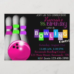 Invitación de la fiesta de cumpleaños de los bolos