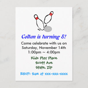 Invitación de la fiesta de cumpleaños de los niños