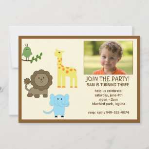 Invitación de la fiesta de cumpleaños de los niños
