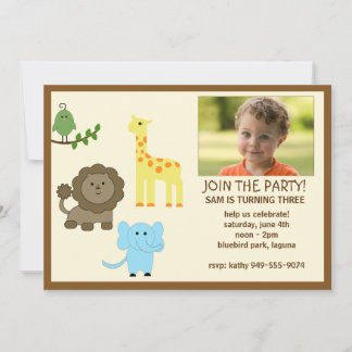 Invitación de la fiesta de cumpleaños de los niños