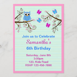 Invitación de la fiesta de cumpleaños de los niños