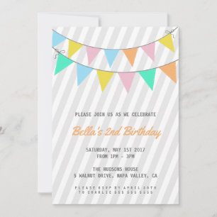 Invitación de la fiesta de cumpleaños de los niños