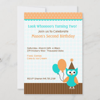 Invitación de la fiesta de cumpleaños de los niños