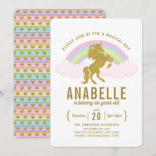 Invitación de la fiesta de cumpleaños del