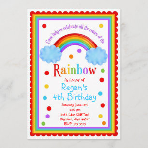 Invitación de la fiesta de cumpleaños del arco