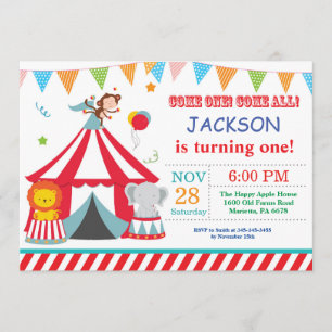 Invitación de la fiesta de cumpleaños del carnaval