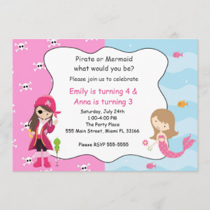 Invitación de la fiesta de cumpleaños del chica de