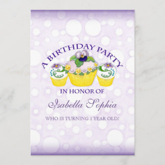Invitación de la fiesta de cumpleaños del chica de