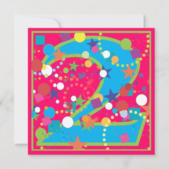 Invitación de la fiesta de cumpleaños del circo (Anverso)