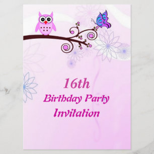 Invitación de la fiesta de cumpleaños del dulce 16