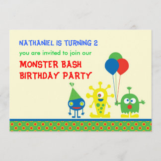Invitación de la fiesta de cumpleaños del golpe