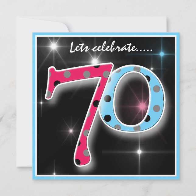 Invitación de la fiesta de cumpleaños del lunar de (Anverso)