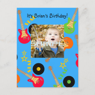 Invitación de la fiesta de cumpleaños del muchacho