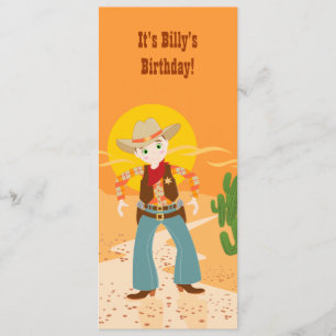 Invitación de la fiesta de cumpleaños del niño del