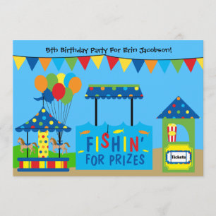 Invitación de la fiesta de cumpleaños del tema del