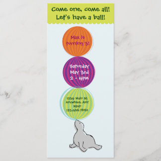 Invitación de la fiesta de cumpleaños del top