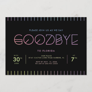 Invitación de la fiesta de despedida