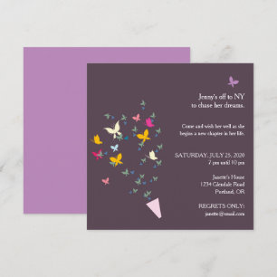 Invitación de la fiesta de despedida de Bouquet