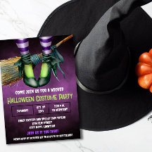 Invitación de la fiesta de disfraces de Halloween