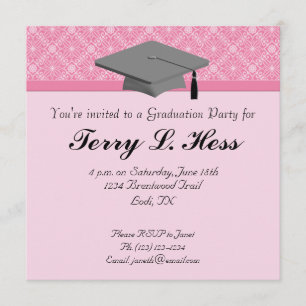 Invitación de la fiesta de graduación