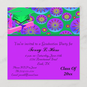 Invitación de la fiesta de graduación