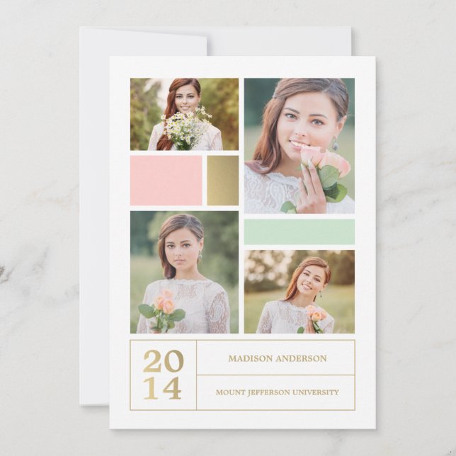 Invitación de la fiesta de graduación de (Anverso)