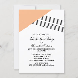 Invitación de la fiesta de graduación de bandas ge