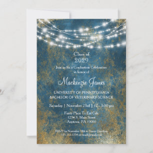 Invitación de la fiesta de graduación de Blue Gold