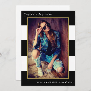 Invitación de la fiesta de graduación de fotos en 