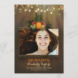Invitación de la fiesta de graduación de la foto