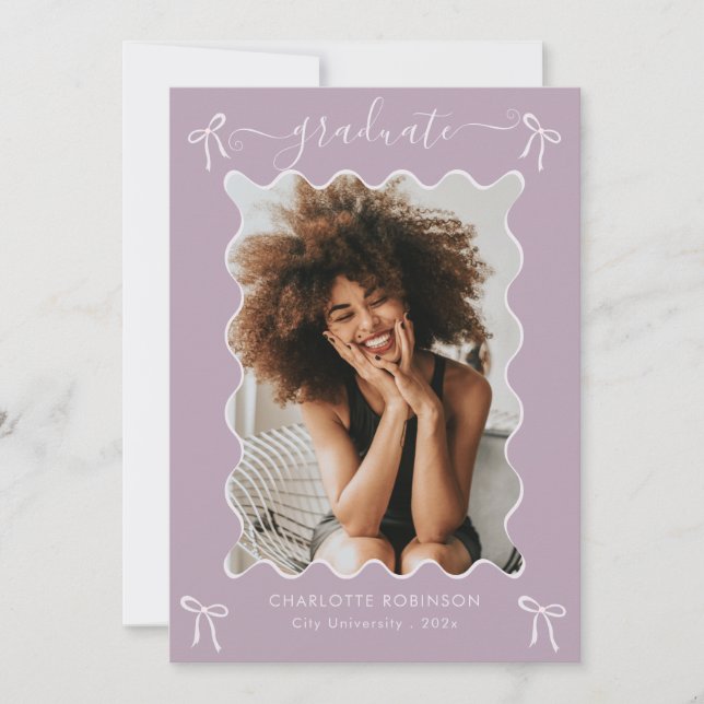 Invitación de la fiesta de graduación de Lavender  (Anverso)