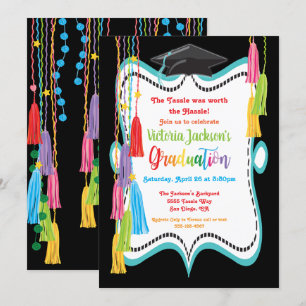 Invitación de la fiesta de graduación de Tassle