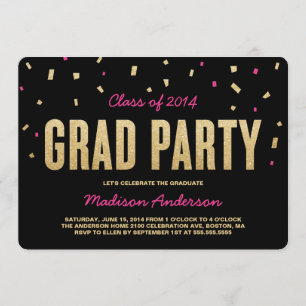Invitación de la fiesta de graduación del