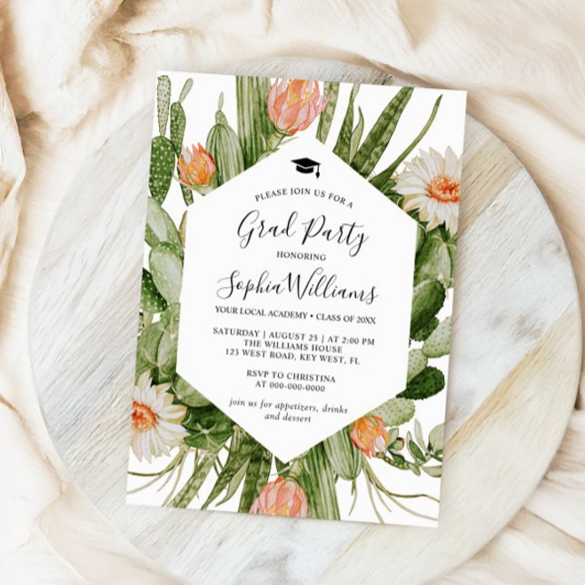 Invitación de la fiesta de graduación del cuadro d (Subido por el creador)