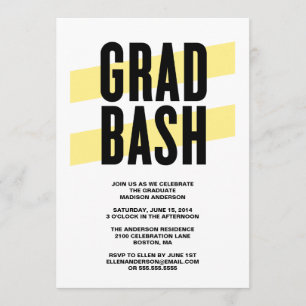 Invitación de la fiesta de graduación del golpe el