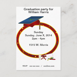 Invitación de la fiesta de graduación del niño