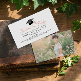 Invitación de la fiesta de graduación dibujada a m