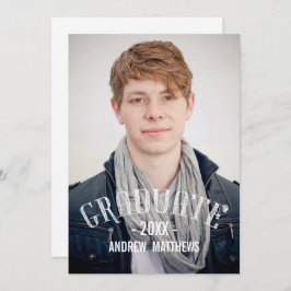 Invitación de la fiesta de graduación fotográfica 