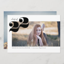 Invitación de la fiesta de graduación panorámica d