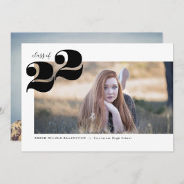 Invitación de la fiesta de graduación panorámica d