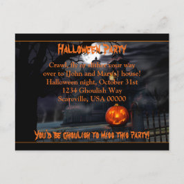 Invitación de la fiesta de Halloween